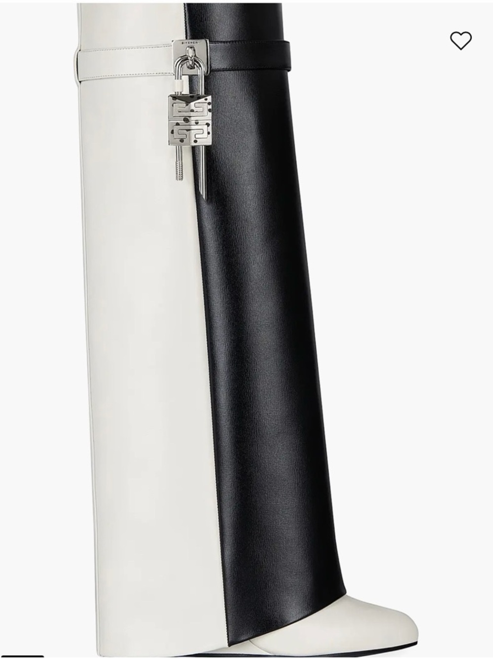 Givenchy Two-Tone Black and White Leather